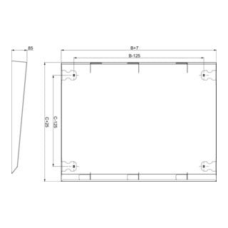 Schneider Electric Toit de protection contre la pluie 1200x400 NSYSC1240