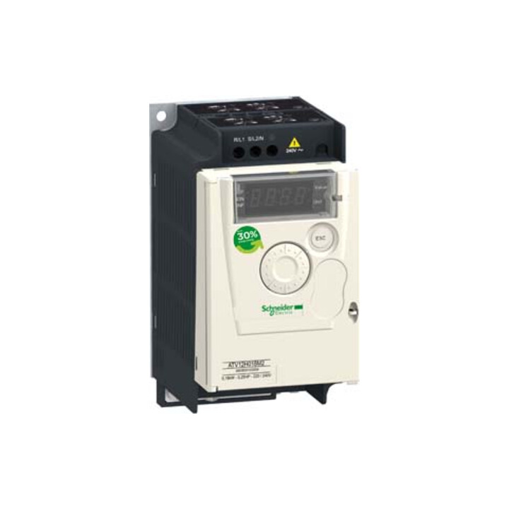 Schneider Electric Variateur de fréquence monophasé 0,18 kW 230 V IP20 ATV12H018M2