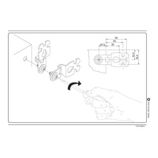 Schneider Electric Wandlaschensatz Stahl NSYAEFPFSC (VE4)