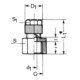 Schneider Raccordo a vite diritto GAVS-NI i-3