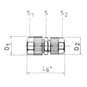 Schneider Gerade Verschraubung GVS-NI-3