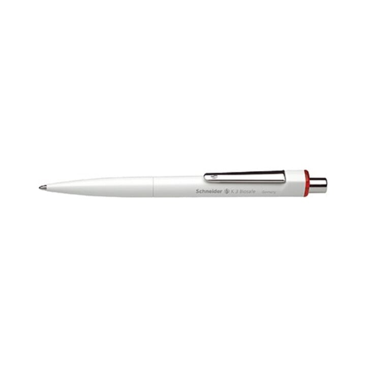 Schneider intrekbare biros K 3 Biosafe 3272 M 0.6mm rood