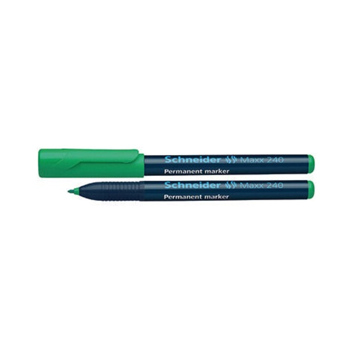 Schneider permanent marker Maxx 240 124004 1-2mm ronde punt groen