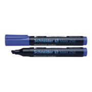 Schneider permanent marker Maxx 250 125003 2-7mm wigvormige punt blauw