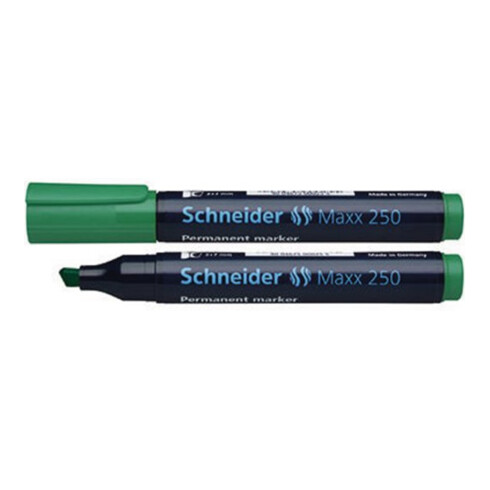 Schneider permanent marker Maxx 250 125004 2-7mm wigvormige punt groen