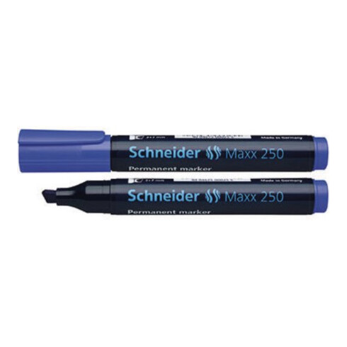 Schneider Permanentmarker Maxx 250 125003 2-7mm Keilspitze blau