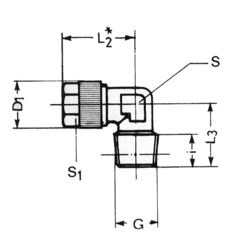 Schneider hoek-inschroefverbinding WEV-NI