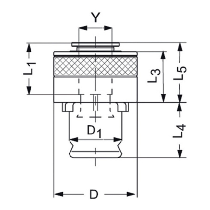 Schnellwechseleinsatz SES 3,5mmx2,7mm Gr.1 f.DIN 374/376 M5