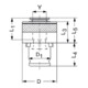 Schnellwechseleinsatz SES 6mmx4,9mm Gr.2 f.DIN 371 M6-3