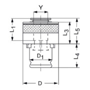 Schnellwechseleinsatz SES 9mmx7mm Gr.2 f.DIN 374/376 M12-3