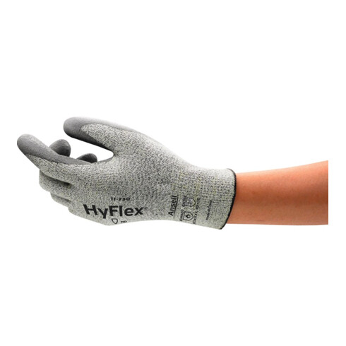 Schnittschutzhandschuhe HyFlex® 11-730 Gr.9 grau EN 388 PSA II 12 PA