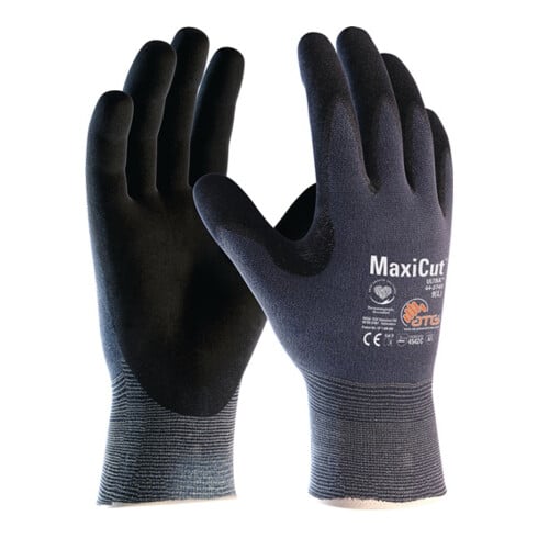 Schnittschutzhandschuhe MaxiCut Ultra 44-3745 Gr.10 blau/schwarz EN 388 Kat.II