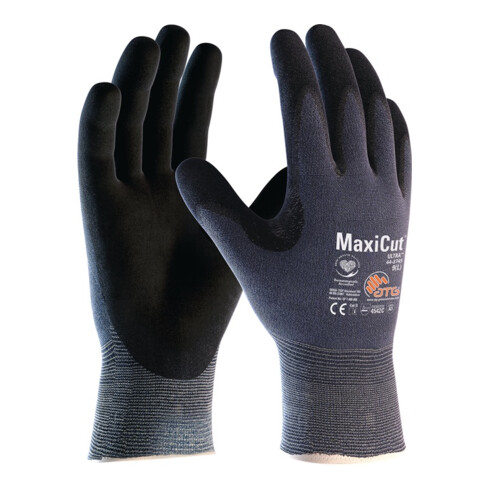 Schnittschutzhandschuhe MaxiCut Ultra 44-3745HCT Gr.10 blau/schwarz EN388 PSA II