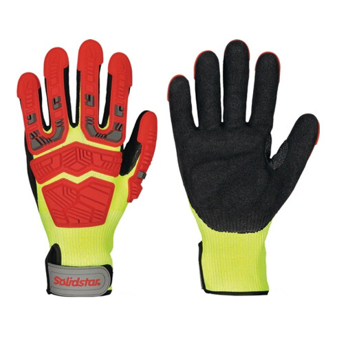 Schnittschutzhandschuhe Solidstar Impact 1655 Gr.10 gelb/rot/schw 6 PA