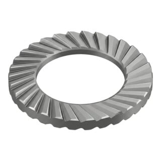 ART 88120 Schnorr Sperrzahnscheibe Form S, Edelstahl A2 200 HV, blank