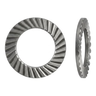 ART 88121 Schnorr Sperrzahnscheibe beidseitig gezahnt, Form VS, Edelstahl A2 200 HV