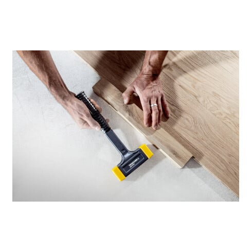 Schonhammer SECURAL Kopf-D.35x45mm Hickory rückschlagfrei mittelh.PU gelb HALDER