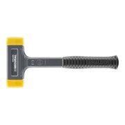 Schonhammer SECURAL Kopf-D.35x45mm Hickory rückschlagfrei mittelh.PU gelb HALDER-5