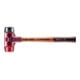 Schonhammer SIMPLEX L.330mm Kopf-Ø 40mm mittelh./hart HO Gum.schw./Plastik rot