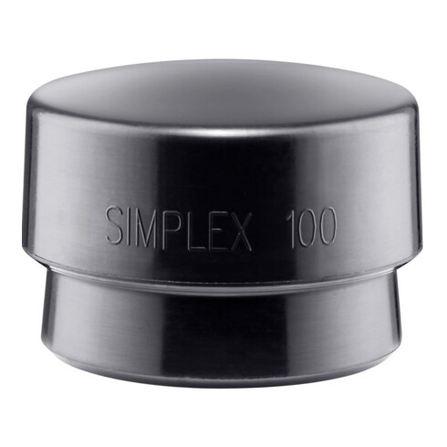 Schonhammerkopf SIMPLEX Kopf-D.100mm Gum.schwarz mittelh.HALDER