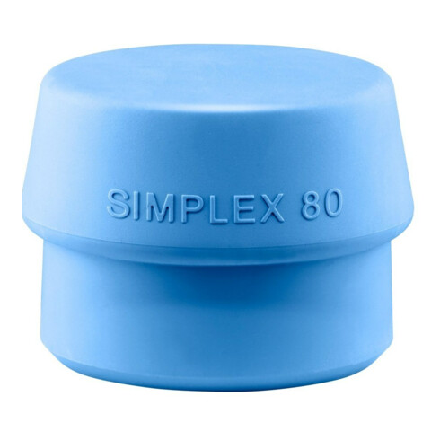 Schonhammerkopf SIMPLEX Kopf-D.80mm TPE-soft blau weich HALDER