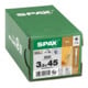 Schraube R 88195 SEKO SPAX-MF-T 3,5x45/25-T10 Stahl galv.verz. WIROX 500St. SPAX