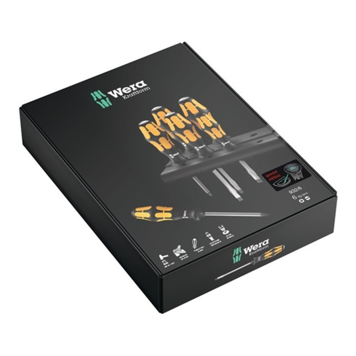 Schraubendrehersatz 932/6 6-tlg.Schlitz/PH m.Waschtischstöpsel WERA