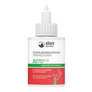 Schraubensicherung Hochfest B270 Eco 53ml grün Ziehharmonikaflasche