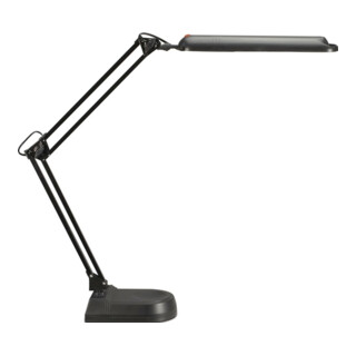 Schreibtischlampe Metall/Ku.schwarz H.max.450mm m.Standfuß m.LED