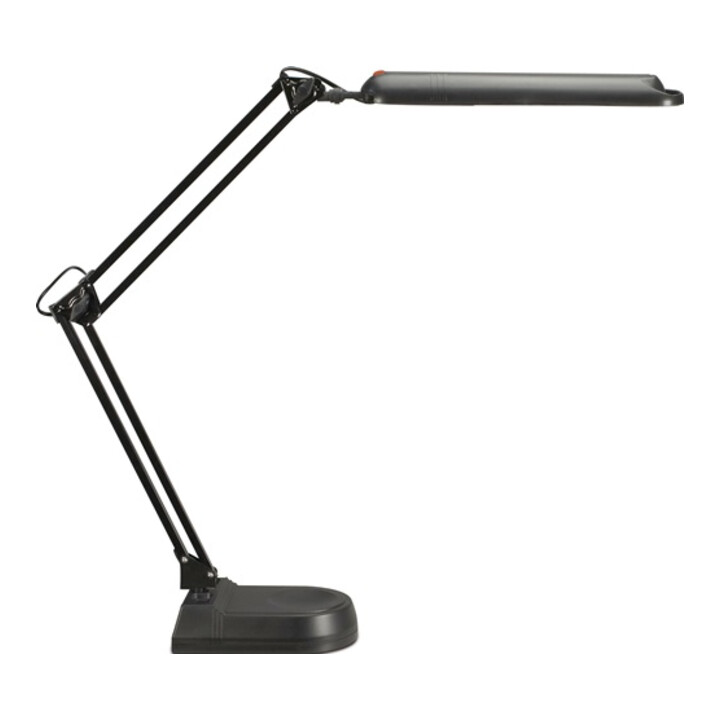Schreibtischlampe Metall/Ku.schwarz H.max.450mm m.Standfuß m.LED