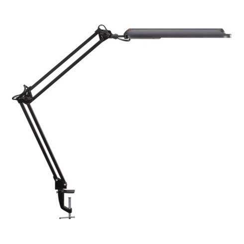 Schreibtischlampe Metall/Ku.schwarz H.max.450mm m.Tischklemme m.LED
