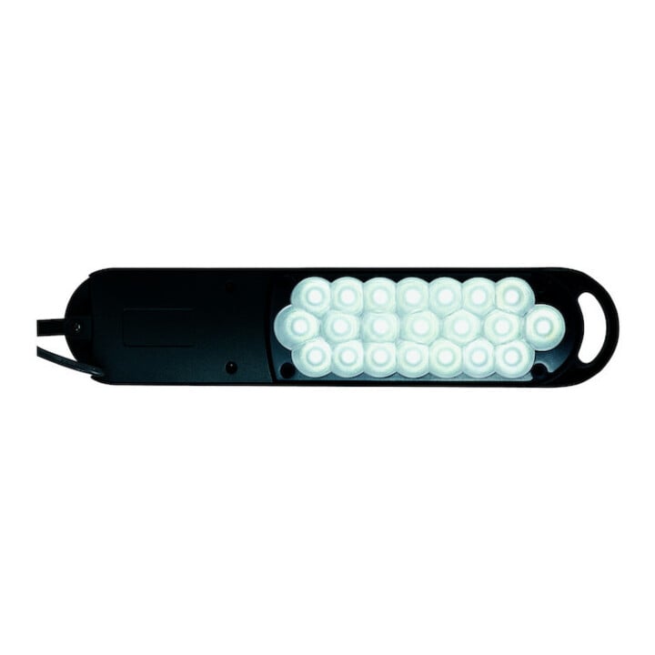 Schreibtischlampe Metall/Ku.schwarz H.max.450mm m.Tischklemme m.LED