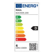Schreibtischlampe Metall/Ku.silber H.max.450mm m.Tischklemme m.LED-3