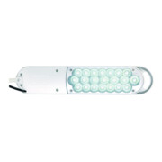 Schreibtischlampe Metall/Ku.weiß H.max.450mm m.Tischklemme m.LED-2