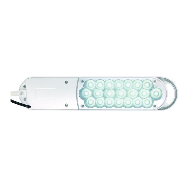 Schreibtischlampe Metall/Ku.weiß H.max.450mm m.Tischklemme m.LED