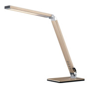 Schreibtischleuchte Alu.gold m.Standfuß u.5-Stufen-Dimmer m.LED-1