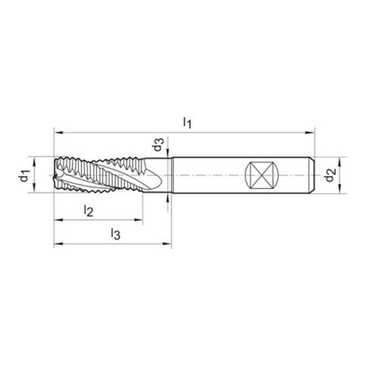 Schruppfr.6527 VHM FIRE 12,0mm Z4 NF Gühring