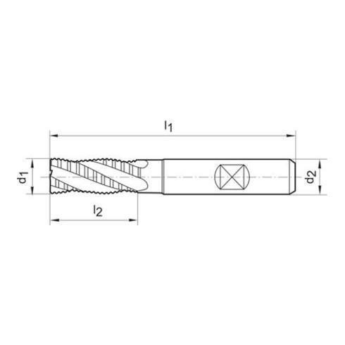 Schruppfr. D844K PM TiALN14,0mm HR FORMAT