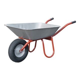 Schubkarre Carry 85l roue pneumatique jante acier avec patin plastique CAPITO