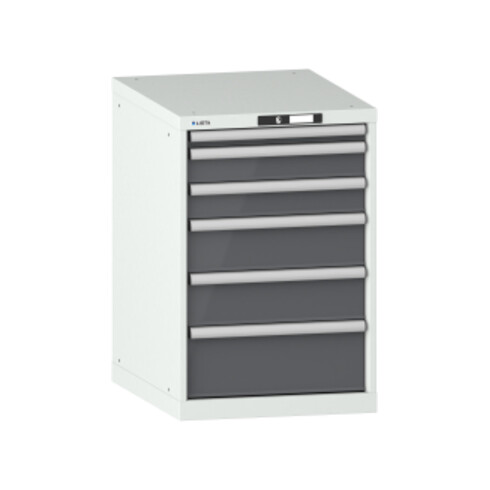 Lista Schubladenschrank 27x36E (BxTxH) 564x725x850mm KEY Lock R7035/N6502