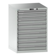 Lista Schubladenschrank 36x36E (BxTxH) 717x725x1000mm KEY Lock R7035