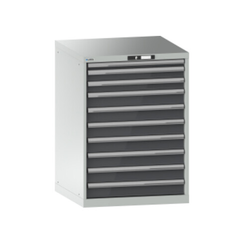 Lista Schubladenschrank 36x36E (BxTxH) 717x725x1000mm KEY Lock R7035/N6502