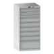 Lista Schubladenschrank 36x36E (BxTxH) 717x725x1450mm KEY Lock R7035-1