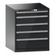 Lista Schubladenschrank 36x36E (BxTxH) 717x725x850mm KEY Lock R7016-1