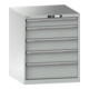 Lista Schubladenschrank 36x36E (BxTxH) 717x725x850mm KEY Lock R7035-1