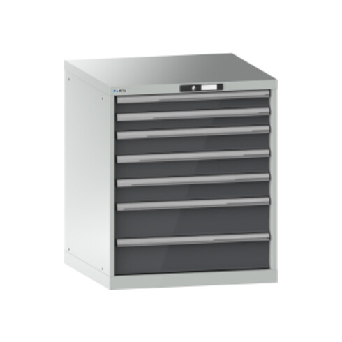 Lista Schubladenschrank 36x36E (BxTxH) 717x725x850mm KEY Lock R7035/N6502