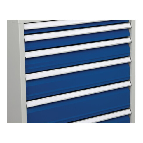 Schubladenschrank H1019xB1005xT736mm lichtgrau/anthrazitgrau 6 Schubl.Vollauszug