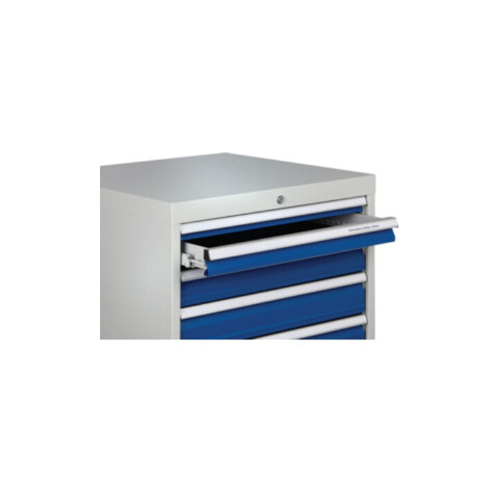 Schubladenschrank H1019xB705xT736mm grau/blau 2x75,2x100,2x125,1x300mm Schubl.