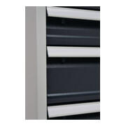 Schubladenschrank H1019xB705xT736mm lichtgrau/grau 6 Schubl.Vollauszug-4
