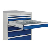 Schubladenschrank H819xB705xT736mm lichtgrau/anthrazitgrau 5 Schubl.Vollauszug-4